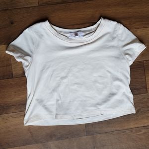 Kensie Girl Cream Short Sleeve Tee Shirt Size 12